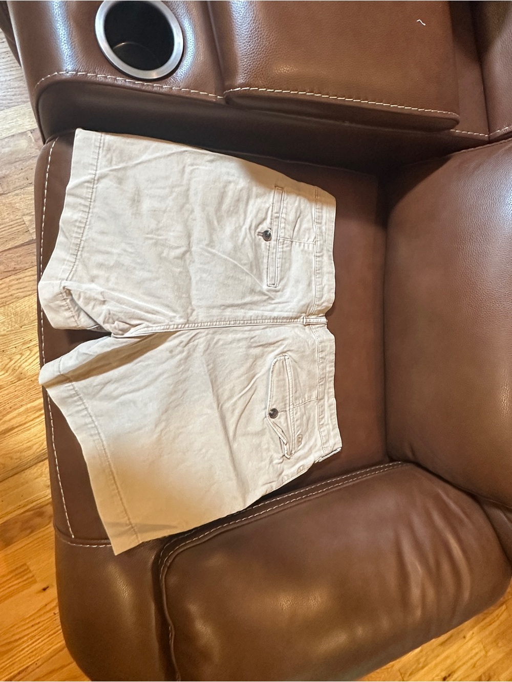 American Eagle Outfitters Light Tan Flat Front Men's Shorts